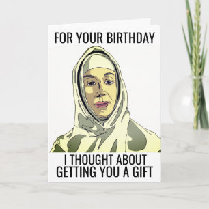 FUNNY NUN BIRTHDAY GREETING CARD KARTE