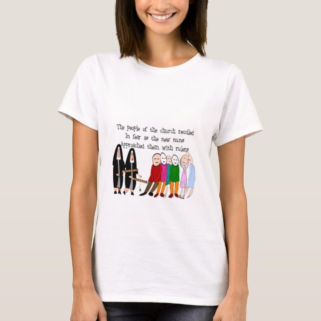 Funny Nuns Karten und Geschenke T-Shirt (Vorderseite)