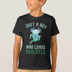 Funny, nur ein Junge, der Axolotls Liebe, Niedlich T-Shirt