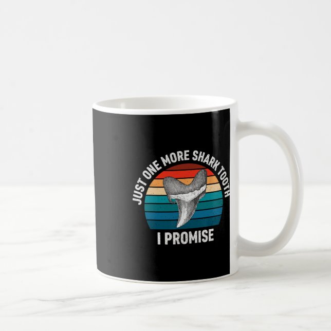 Funny nur noch ein Hai Stand I Versprechen Retro V Kaffeetasse (Rechts)