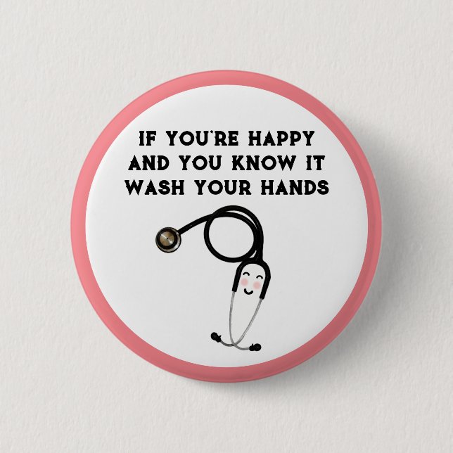 Funny Nurse Button (Vorderseite)
