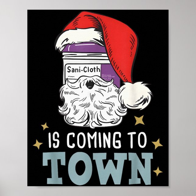 Funny Nurse Christmas Rn Tech Medical Istant Holid Poster (Vorne)