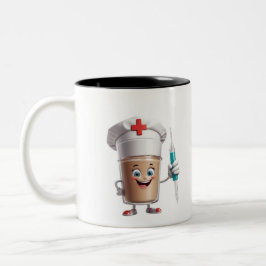 Funny Nurse Coffee Mug Zweifarbige Tasse