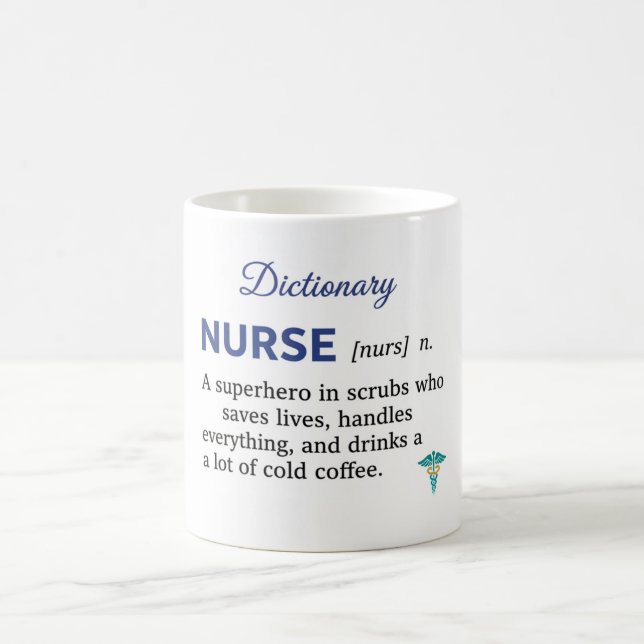 Funny Nurse Definition Gift  Kaffeetasse (Mittel)