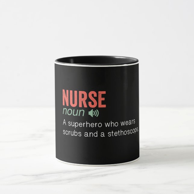 Funny Nurse Definition Tasse (Zentrum)