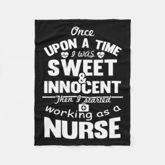 Funny Nurse Geschenkideen Design für Krankenschwes Fleecedecke