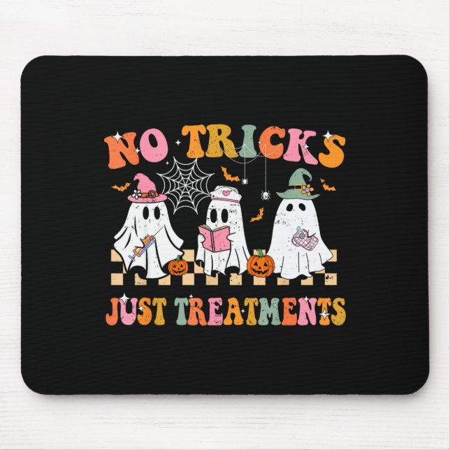 Funny Nurse Ghost For Scrub Life &amp; Nursing Hal Mousepad (Vorne)