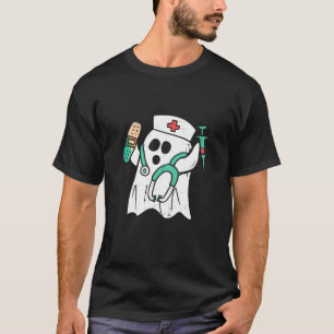 Funny Nurse Ghost Halloween Kostüm für RN OB ER T-Shirt