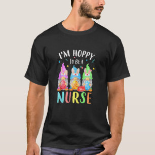 Funny Nurse Gnomes Ostertag Bunny Eggs RN ICU CN T-Shirt