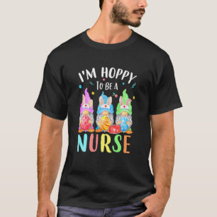 Funny Nurse Gnomes Ostertag Bunny Eggs RN ICU CN T-Shirt