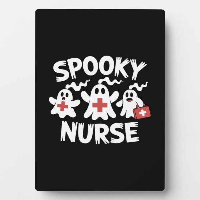 Funny Nurse Halloween Fotoplatte (Vorderseite)