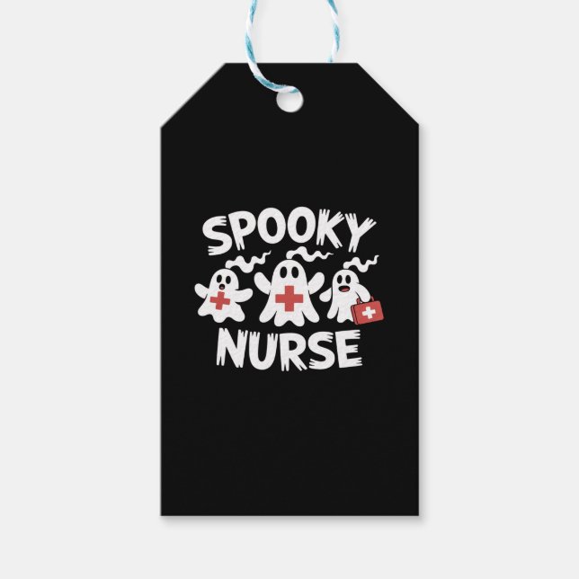 Funny Nurse Halloween Geschenkanhänger (Vorderseite)