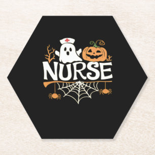 Funny Nurse Halloween Ghost Design Essential T-Shi Untersetzer