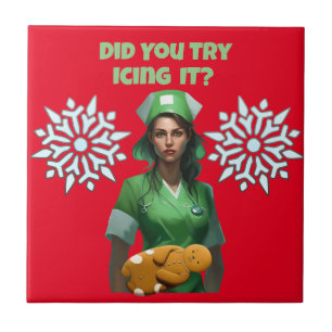 Funny Nurse Iss It Thunder_Cove Fliese