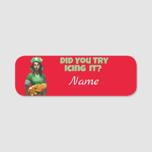 Funny Nurse Iss It Thunder_Cove Namensschild
