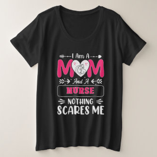 Funny Nurse Mama, Nurse Mama lustige Zitate Große Größe T-Shirt