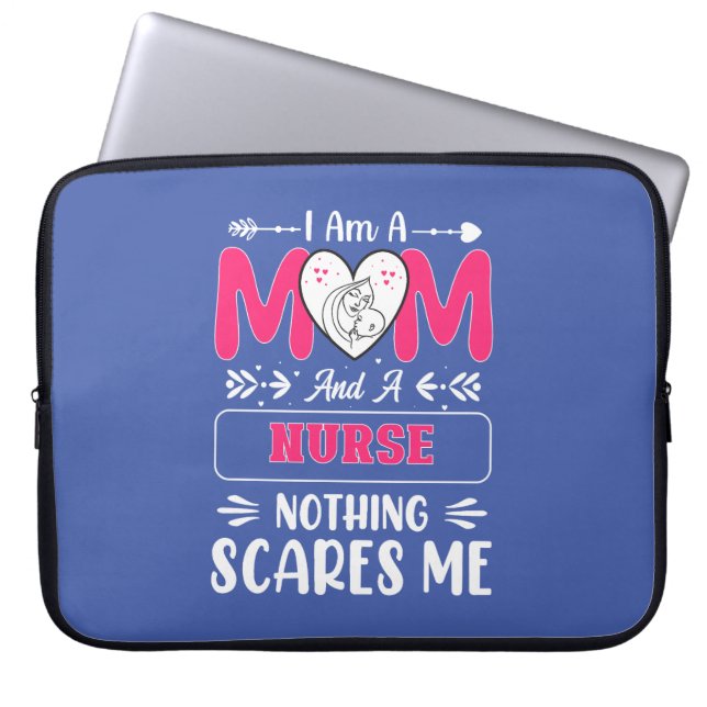 Funny Nurse Mama, Nurse Mama lustige Zitate Laptopschutzhülle (Vorderseite)