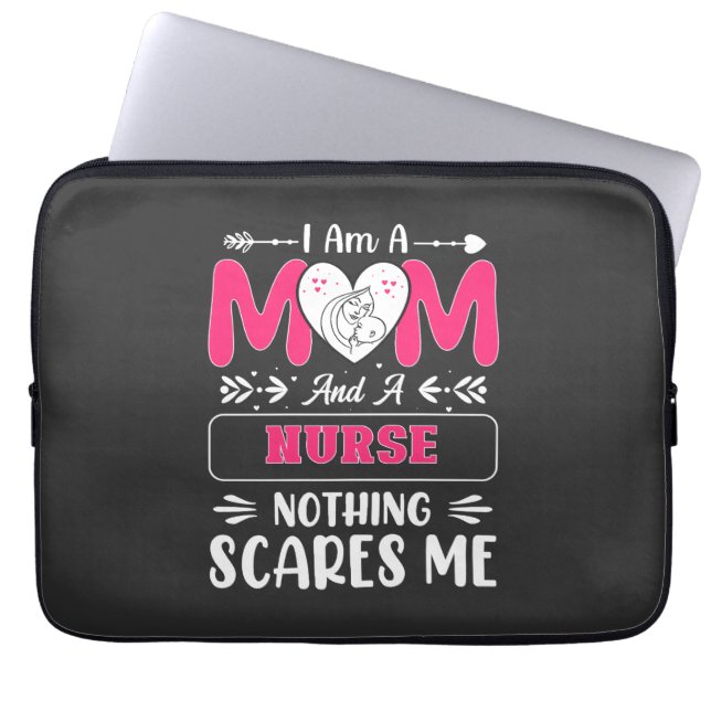 Funny Nurse Mama, Nurse Mama lustige Zitate Laptopschutzhülle (Vorderseite)