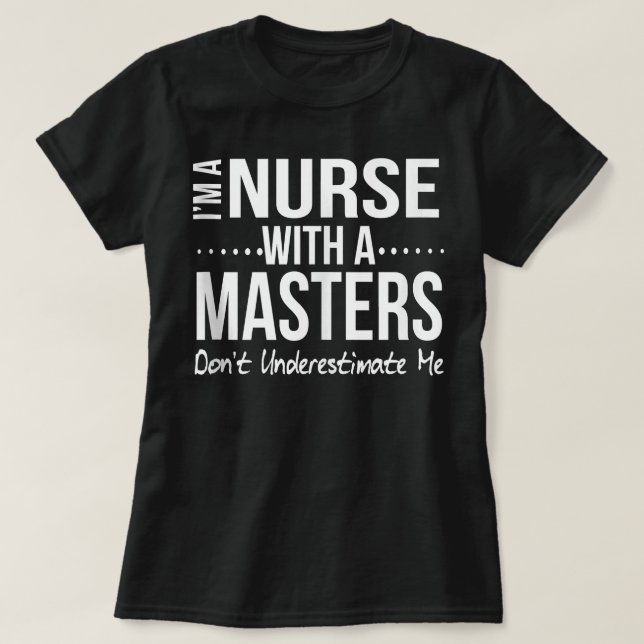 Funny Nurse Masters Degree Abschluss Geschenke Pfl T-Shirt (Design vorne)