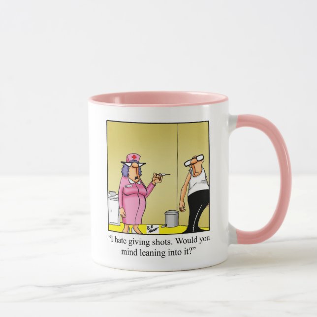 Funny Nurse Medical Cartoon Tasse (Rechts)