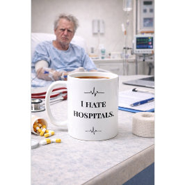 Funny Nurse Mug I Hate Hospitals Custom Name Gift Kaffeetasse