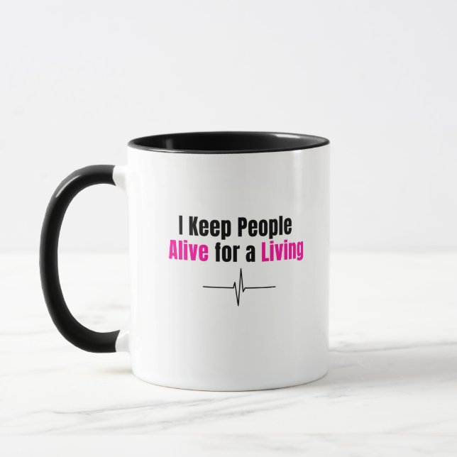 Funny Nurse Mug Tasse (Links)