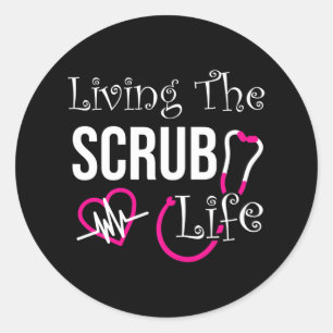 Funny Nurse Nursing Medical CNA Nurses Runder Aufkleber