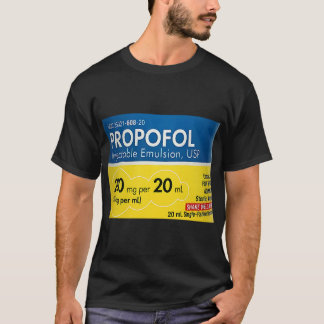 Funny Nurse Pharmacy Halloween Propofol Injektiv T-Shirt