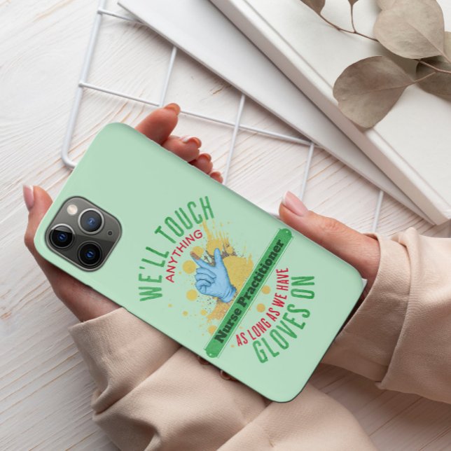 Funny Nurse Practitioner Handschuh Handschuh Case-Mate iPhone Hülle (Von Creator hochgeladen)