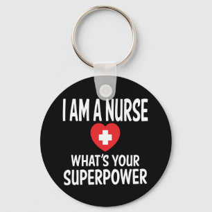 Funny Nurse Quote Black - LPN, RN, Nursing, Nurses Schlüsselanhänger