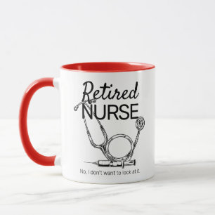 Funny Nurse Retirement Rmüde Medical RN Tasse