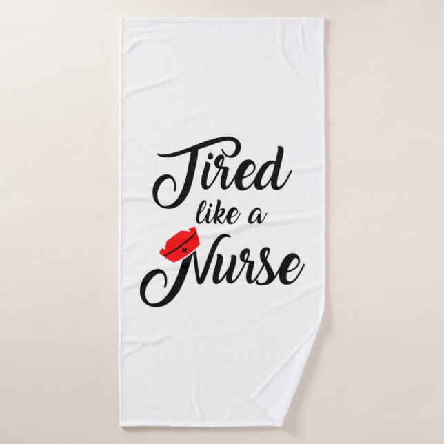 Funny Nurse Shirt. 1 Badehandtuch (Badehandtuch)