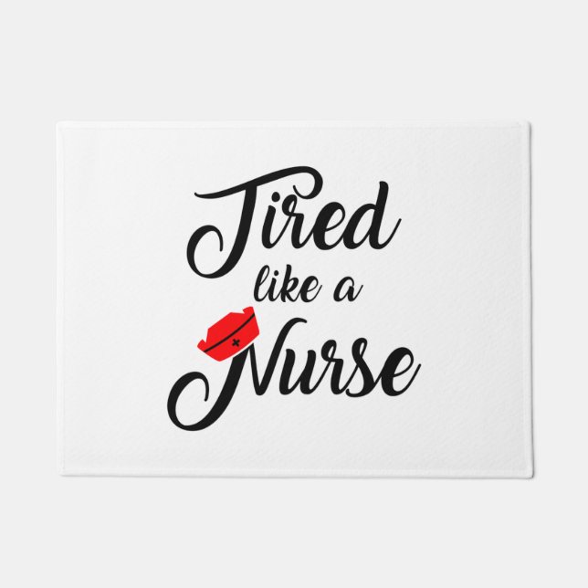 Funny Nurse Shirt. 1 Fußmatte (Vorderseite)