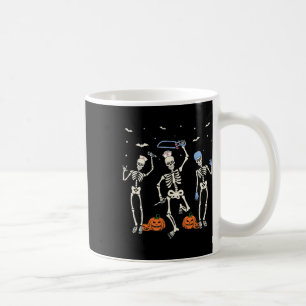 Funny Nurse Skeleton Halloween Healthcare Kaffeetasse