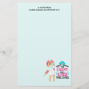 Funny Nurse Sprichwort mit Big Hypodermic Needle Briefpapier