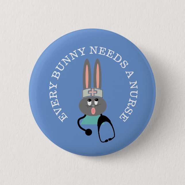 Funny Nurse Stethoscope - Sonnenschaltfläche Button (Vorderseite)