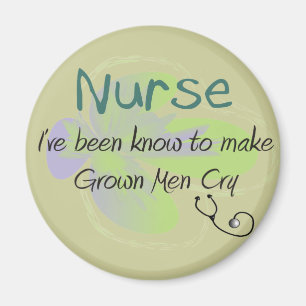 Funny Nurse T - Shirt und Geschenke "Grown Men Cry Magnet