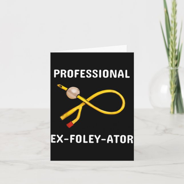 Funny Nurse Urology Crew T- Catheter Joke Student  Karte (Vorderseite)