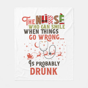 Funny Nurse Weihnachtsangebot Unglaublich witzig Fleecedecke