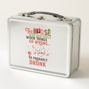 Funny Nurse Weihnachtsangebot Unglaublich witzig Metall Brotdose