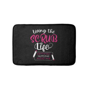 Funny Nursing Shirt - Leben im Krub Badematte