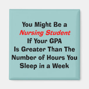 Funny Nursing Student Geschenke Magnet