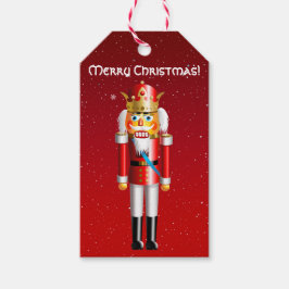 Funny Nutcracker King Cartoon Geschenkanhänger