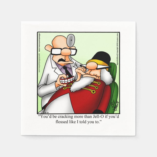 Funny Nutcracker Spaß Party Napkins Serviette (Vorderseite)