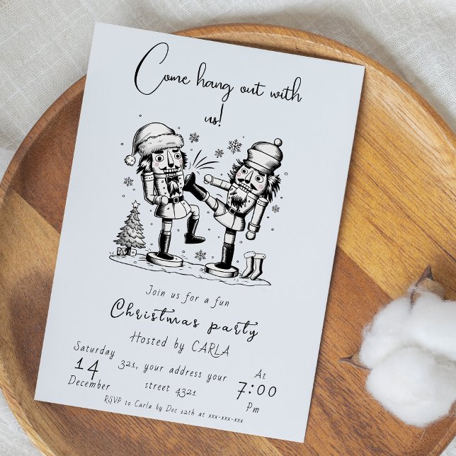Funny Nutcracker Weihnachts-Party Einladung (Von Creator hochgeladen)