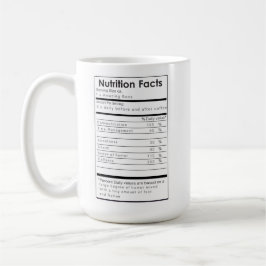 Funny Nutritional Facts of a Great BOSS Tasse