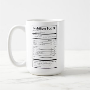 Funny Nutritional Facts of a Great BOSS Tasse