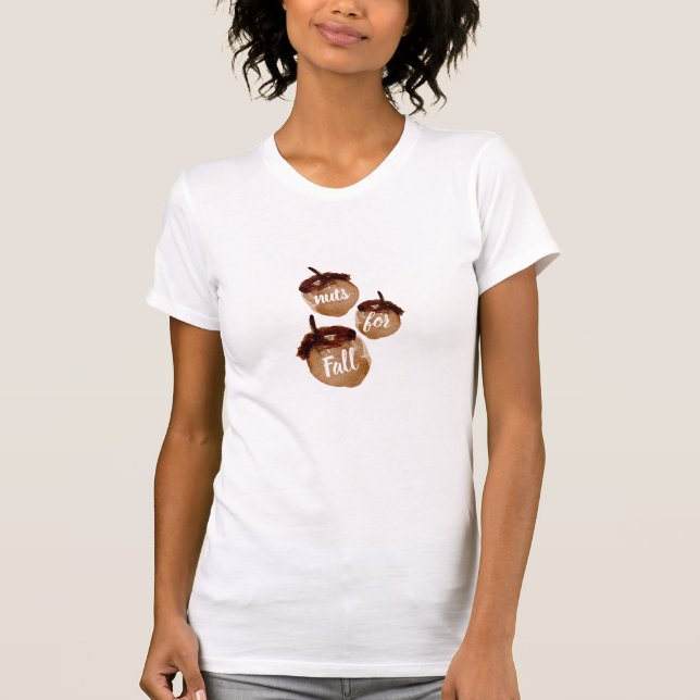Funny Nuts für Fall Acorn T-Shirt (Vorderseite)