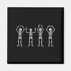 Funny O-h-i-o Staat Skeleton Ohio Vintag Hallowee Magnet
