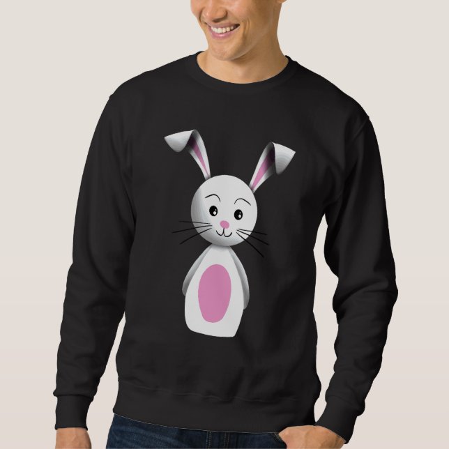 Funny Oaster Bunny Costume Rabbit Floppy Ears Spri Sweatshirt (Vorderseite)
